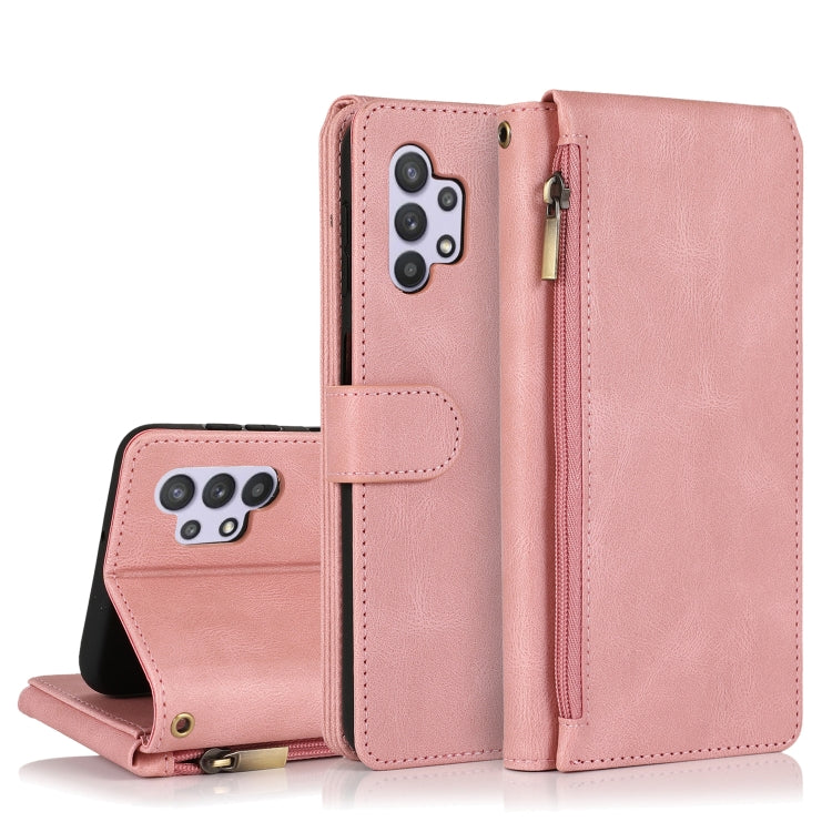 Skin-feel Crazy Horse Texture Zipper Wallet Bag Horizontal Flip Leather Case with Holder & Card Slots & Wallet & Lanyard, For Samsung Galaxy A11, For Samsung Galaxy A12, For Samsung Galaxy A20 / A30, For Samsung Galaxy A21, For Samsung Galaxy A21s     ...