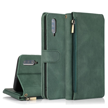 Skin-feel Crazy Horse Texture Zipper Wallet Bag Horizontal Flip Leather Case with Holder & Card Slots & Wallet & Lanyard, For Samsung Galaxy A51, For Samsung Galaxy A51 5G, For Samsung Galaxy A52 5G, For Samsung Galaxy A70, For Samsung Galaxy A71      ...