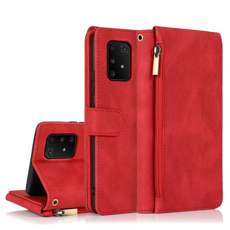 Skin-feel Crazy Horse Texture Zipper Wallet Bag Horizontal Flip Leather Case with Holder & Card Slots & Wallet & Lanyard, For Samsung Galaxy A51, For Samsung Galaxy A51 5G, For Samsung Galaxy A52 5G, For Samsung Galaxy A70, For Samsung Galaxy A71      ...