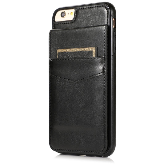 Solid Color PC + TPU Protective Case with Holder & Card Slots, For iPhone 6, For iPhone 6 Plus, For iPhone 8 Plus / 7 Plus, For iPhone XS / X, For iPhone XR, For iPhone XS Max, For iPhone 11, For iPhone 11 Pro