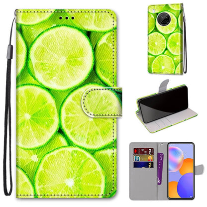 Coloured Drawing Cross Texture Horizontal Flip PU Leather Case with Holder & Card Slots & Wallet & Lanyard, For LG Stylo 7 5G, For Huawei Y9a, For Honor 10X Lite