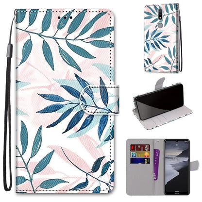 Coloured Drawing Cross Texture Horizontal Flip PU Leather Case with Holder & Card Slots & Wallet & Lanyard, For Nokia 2.4, For Nokia 3.4