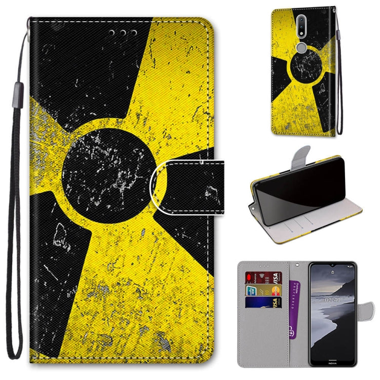 Coloured Drawing Cross Texture Horizontal Flip PU Leather Case with Holder & Card Slots & Wallet & Lanyard, For Nokia 2.4, For Nokia 3.4