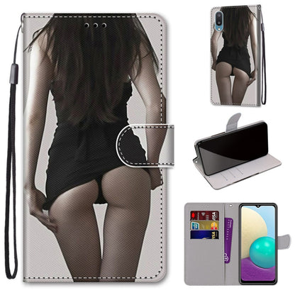 Coloured Drawing Cross Texture Horizontal Flip PU Leather Case with Holder & Card Slots & Wallet & Lanyard, For Samsung Galaxy A02 / M02, For Samsung Galaxy A02s / M02s