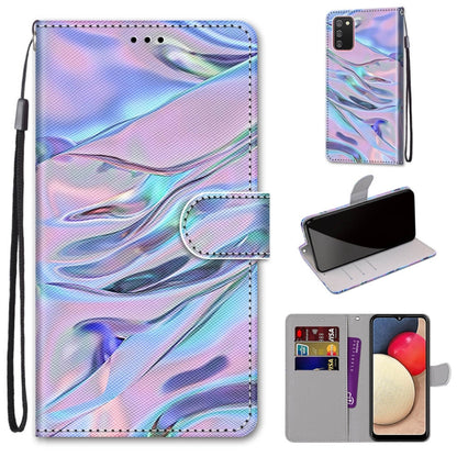 Coloured Drawing Cross Texture Horizontal Flip PU Leather Case with Holder & Card Slots & Wallet & Lanyard, For Samsung Galaxy A02 / M02, For Samsung Galaxy A02s / M02s
