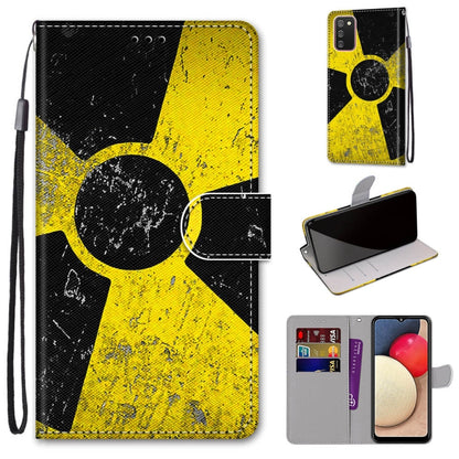 Coloured Drawing Cross Texture Horizontal Flip PU Leather Case with Holder & Card Slots & Wallet & Lanyard, For Samsung Galaxy A02 / M02, For Samsung Galaxy A02s / M02s