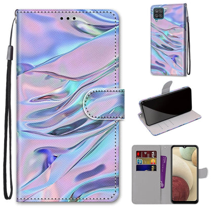 Coloured Drawing Cross Texture Horizontal Flip PU Leather Case with Holder & Card Slots & Wallet & Lanyard, For Samsung Galaxy A12 / M12, For Samsung Galaxy A32 5G