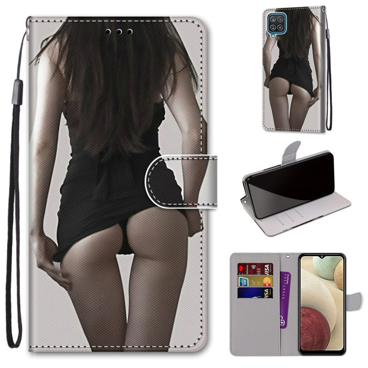 Coloured Drawing Cross Texture Horizontal Flip PU Leather Case with Holder & Card Slots & Wallet & Lanyard, For Samsung Galaxy A12 / M12, For Samsung Galaxy A32 5G