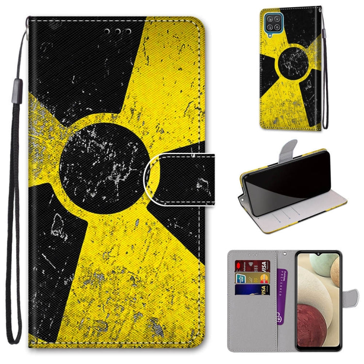 Coloured Drawing Cross Texture Horizontal Flip PU Leather Case with Holder & Card Slots & Wallet & Lanyard, For Samsung Galaxy A12 / M12, For Samsung Galaxy A32 5G
