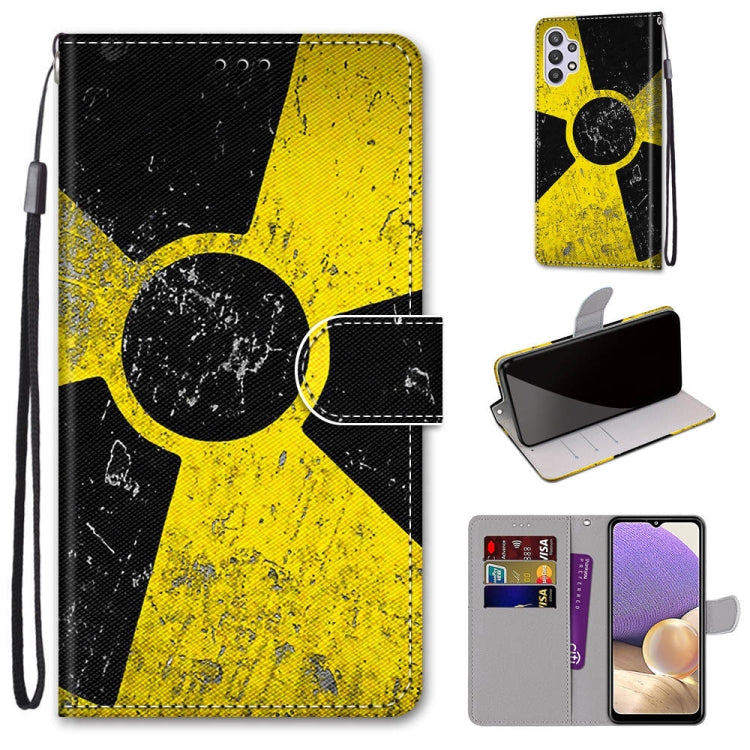 Coloured Drawing Cross Texture Horizontal Flip PU Leather Case with Holder & Card Slots & Wallet & Lanyard, For Samsung Galaxy A12 / M12, For Samsung Galaxy A32 5G