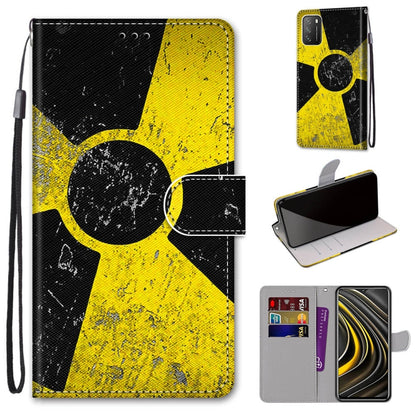 Coloured Drawing Cross Texture Horizontal Flip PU Leather Case with Holder & Card Slots & Wallet & Lanyard, For Xiaomi Poco M3, For Xiaomi Poco X3 NPC