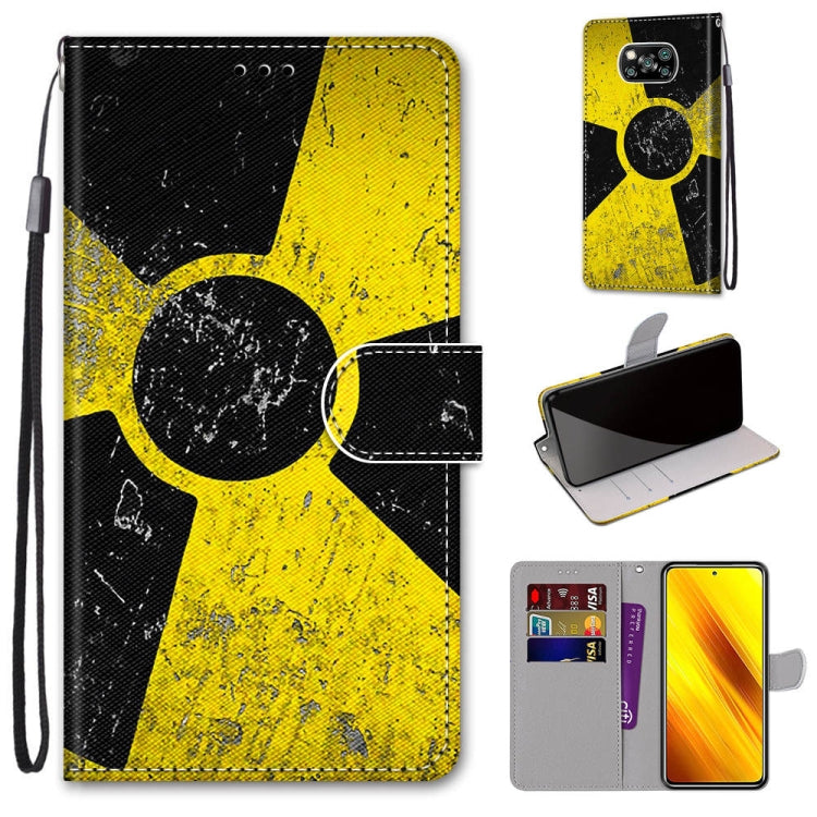 Coloured Drawing Cross Texture Horizontal Flip PU Leather Case with Holder & Card Slots & Wallet & Lanyard, For Xiaomi Poco M3, For Xiaomi Poco X3 NPC