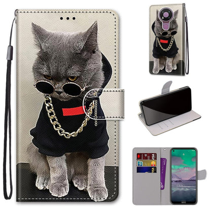 Coloured Drawing Cross Texture Horizontal Flip PU Leather Case with Holder & Card Slots & Wallet & Lanyard, For Nokia 2.4, For Nokia 3.4