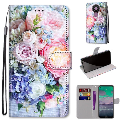 Coloured Drawing Cross Texture Horizontal Flip PU Leather Case with Holder & Card Slots & Wallet & Lanyard, For Nokia 2.4, For Nokia 3.4