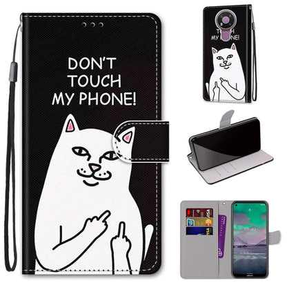 Coloured Drawing Cross Texture Horizontal Flip PU Leather Case with Holder & Card Slots & Wallet & Lanyard, For Nokia 2.4, For Nokia 3.4