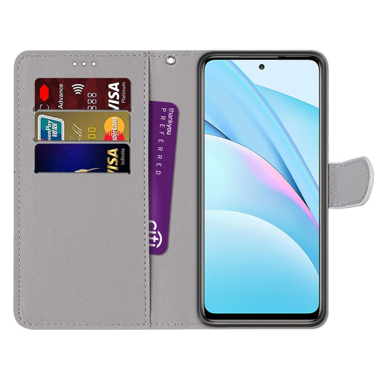 Coloured Drawing Cross Texture Horizontal Flip PU Leather Case with Holder & Card Slots & Wallet & Lanyard, For Xiaomi Mi 10T Lite, For Xiaomi Mi 10T Pro / 10T / K30s
