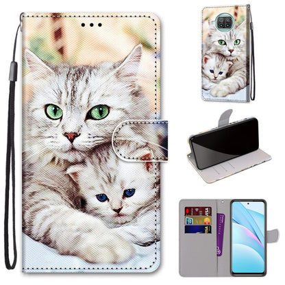 Coloured Drawing Cross Texture Horizontal Flip PU Leather Case with Holder & Card Slots & Wallet & Lanyard, For Xiaomi Mi 10T Lite, For Xiaomi Mi 10T Pro / 10T / K30s