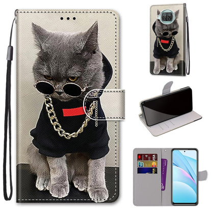Coloured Drawing Cross Texture Horizontal Flip PU Leather Case with Holder & Card Slots & Wallet & Lanyard, For Xiaomi Mi 10T Lite, For Xiaomi Mi 10T Pro / 10T / K30s