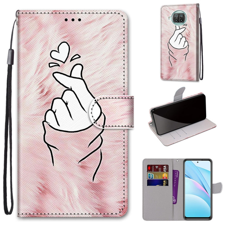 Coloured Drawing Cross Texture Horizontal Flip PU Leather Case with Holder & Card Slots & Wallet & Lanyard, For Xiaomi Mi 10T Lite, For Xiaomi Mi 10T Pro / 10T / K30s
