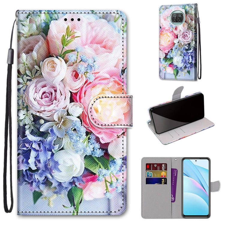 Coloured Drawing Cross Texture Horizontal Flip PU Leather Case with Holder & Card Slots & Wallet & Lanyard, For Xiaomi Mi 10T Lite, For Xiaomi Mi 10T Pro / 10T / K30s