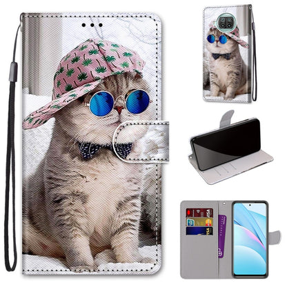 Coloured Drawing Cross Texture Horizontal Flip PU Leather Case with Holder & Card Slots & Wallet & Lanyard, For Xiaomi Mi 10T Lite, For Xiaomi Mi 10T Pro / 10T / K30s