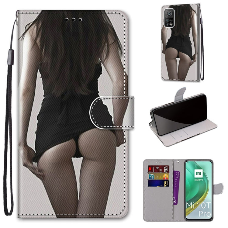 Coloured Drawing Cross Texture Horizontal Flip PU Leather Case with Holder & Card Slots & Wallet & Lanyard, For Xiaomi Mi 10T Lite, For Xiaomi Mi 10T Pro / 10T / K30s