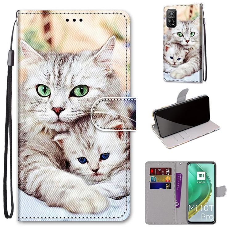 Coloured Drawing Cross Texture Horizontal Flip PU Leather Case with Holder & Card Slots & Wallet & Lanyard, For Xiaomi Mi 10T Lite, For Xiaomi Mi 10T Pro / 10T / K30s