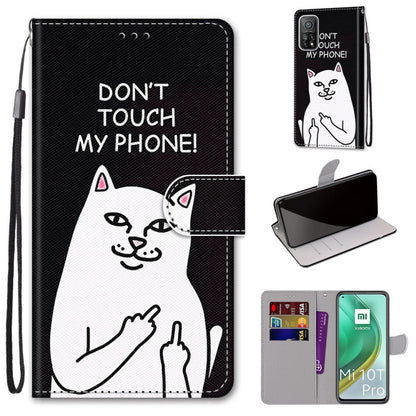 Coloured Drawing Cross Texture Horizontal Flip PU Leather Case with Holder & Card Slots & Wallet & Lanyard, For Xiaomi Mi 10T Lite, For Xiaomi Mi 10T Pro / 10T / K30s
