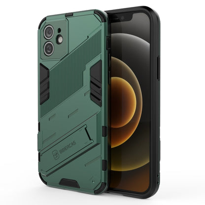 Punk Armor 2 in 1 PC + TPU Shockproof Case with Invisible Holder, For iPhone 12 mini, For iPhone 12, For iPhone 12 Pro, For iPhone 12 Pro Max, For iPhone 11 Pro, For iPhone 11