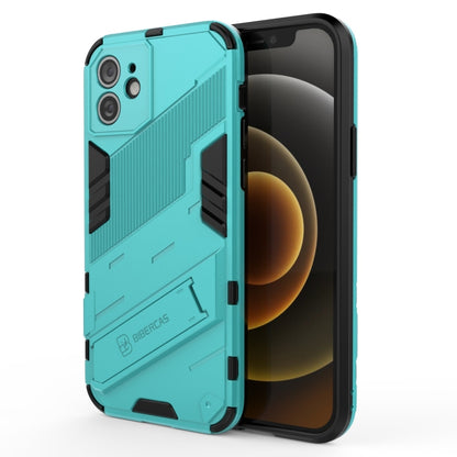 Punk Armor 2 in 1 PC + TPU Shockproof Case with Invisible Holder, For iPhone 12 mini, For iPhone 12, For iPhone 12 Pro, For iPhone 12 Pro Max, For iPhone 11 Pro, For iPhone 11