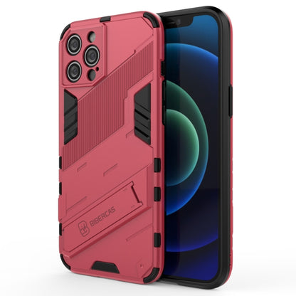 Punk Armor 2 in 1 PC + TPU Shockproof Case with Invisible Holder, For iPhone 12 mini, For iPhone 12, For iPhone 12 Pro, For iPhone 12 Pro Max, For iPhone 11 Pro, For iPhone 11