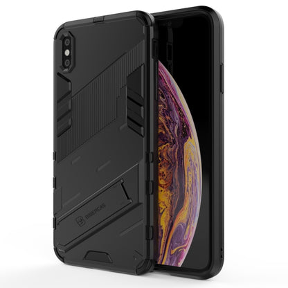 Punk Armor 2 in 1 PC + TPU Shockproof Case with Invisible Holder, For iPhone 11 Pro Max, For iPhone X / XS, For iPhone XR, For iPhone XS Max, For iPhone 6 & 6s, For iPhone 6 Plus & 6s  Plus