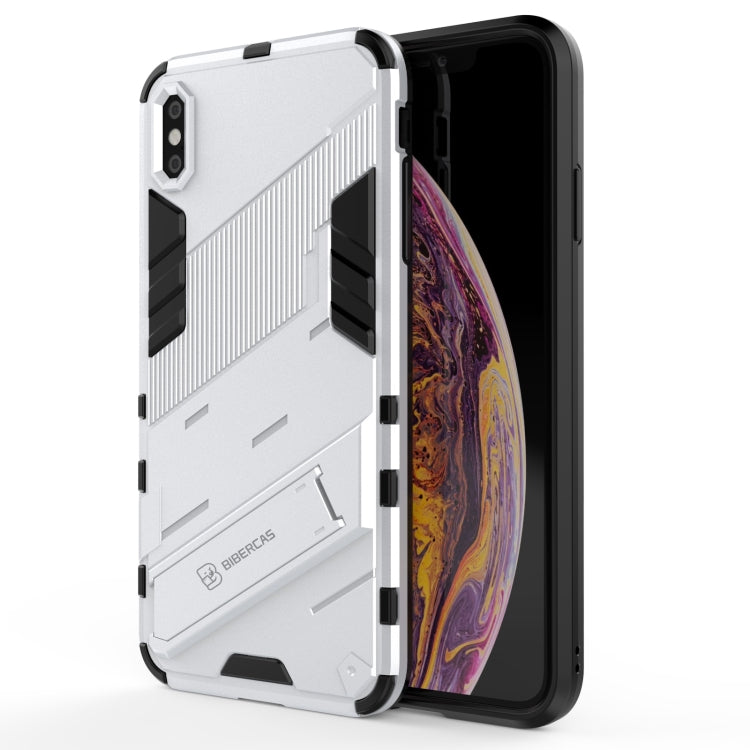 Punk Armor 2 in 1 PC + TPU Shockproof Case with Invisible Holder, For iPhone 11 Pro Max, For iPhone X / XS, For iPhone XR, For iPhone XS Max, For iPhone 6 & 6s, For iPhone 6 Plus & 6s  Plus