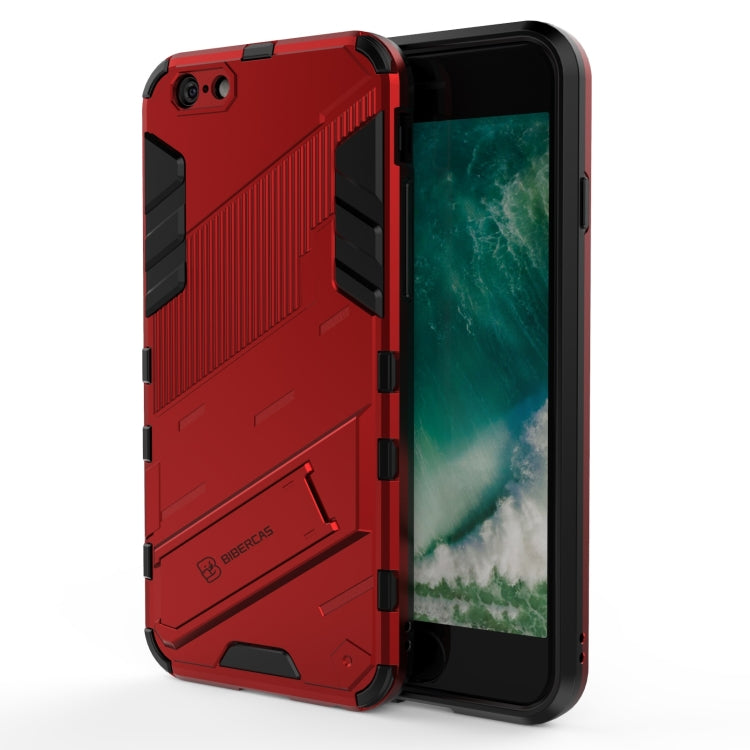 Punk Armor 2 in 1 PC + TPU Shockproof Case with Invisible Holder, For iPhone 11 Pro Max, For iPhone X / XS, For iPhone XR, For iPhone XS Max, For iPhone 6 & 6s, For iPhone 6 Plus & 6s  Plus
