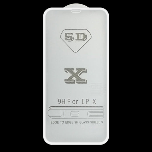 9H 5D Full Glue Full Screen Tempered Glass Film, For iPhone XS Max / 11 Pro Max (White) (1 PC), For iPhone X / XS 11 Pro (White) (1 PC), For iPhone XR / 11 (White) (1 PC)