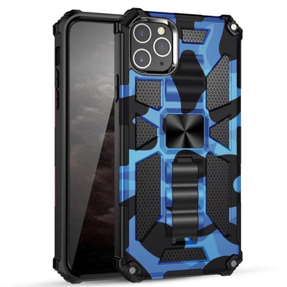 Camouflage Armor Shockproof TPU + PC Magnetic Protective Case with Holder, For iPhone 11 Pro Max, For iPhone 11, For iPhone 11 Pro