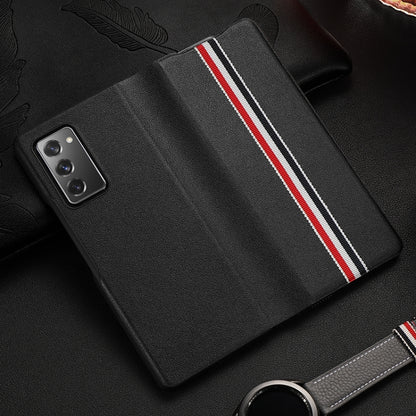For Samsung Galaxy Z Fold2 5G Exclusive Series Cowhide Texture Horizontal Flip Leather Case