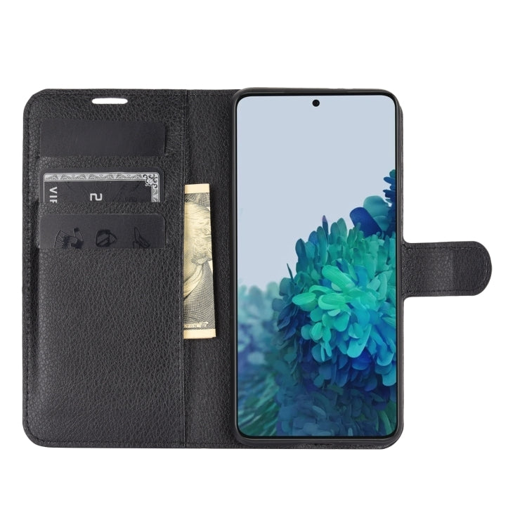 Litchi Texture Horizontal Flip Protective Case with Holder & Card Slots & Wallet, For Galaxy S21+ 5G