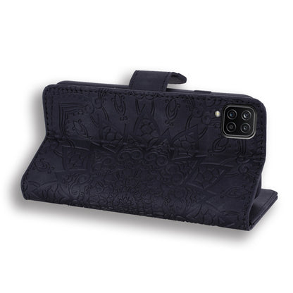 Embossed Sunflower Pattern Horizontal Flip PU Leather Case with Holder & Card Slots & Wallet & Lanyard, For Samsung Galaxy A12, For Samsung Galaxy A52 5G / 4G, For Samsung Galaxy A72 5G / 4G, For SamsungGalaxy A72 5G / 4G
