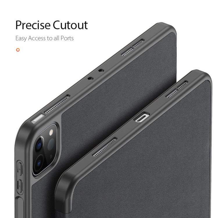 DUX DUCIS Domo Series Horizontal Flip Magnetic TPU + PU Leather Case with Three-folding Holder & Pen Slot & Sleep / Wake-up Function, iPad Pro 11 （2021）/(2020), iPad Pro 12.9  2021 / 2020