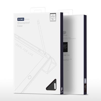 DUX DUCIS Domo Series Horizontal Flip Magnetic TPU + PU Leather Case with Three-folding Holder & Pen Slot & Sleep / Wake-up Function, iPad Pro 11 （2021）/(2020), iPad Pro 12.9  2021 / 2020