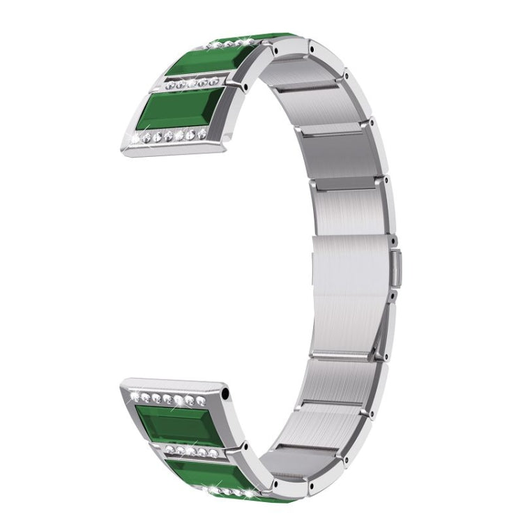 Stainless Steel Diamond Encrusted Replacement Watchbands, For Samsung Galaxy Watch 42mm, For Samsung Galaxy Watch 46mm, For Samsung Galaxy Watch 3 41mm, For Samsung Galaxy Watch 3 45mm                                                                    ...