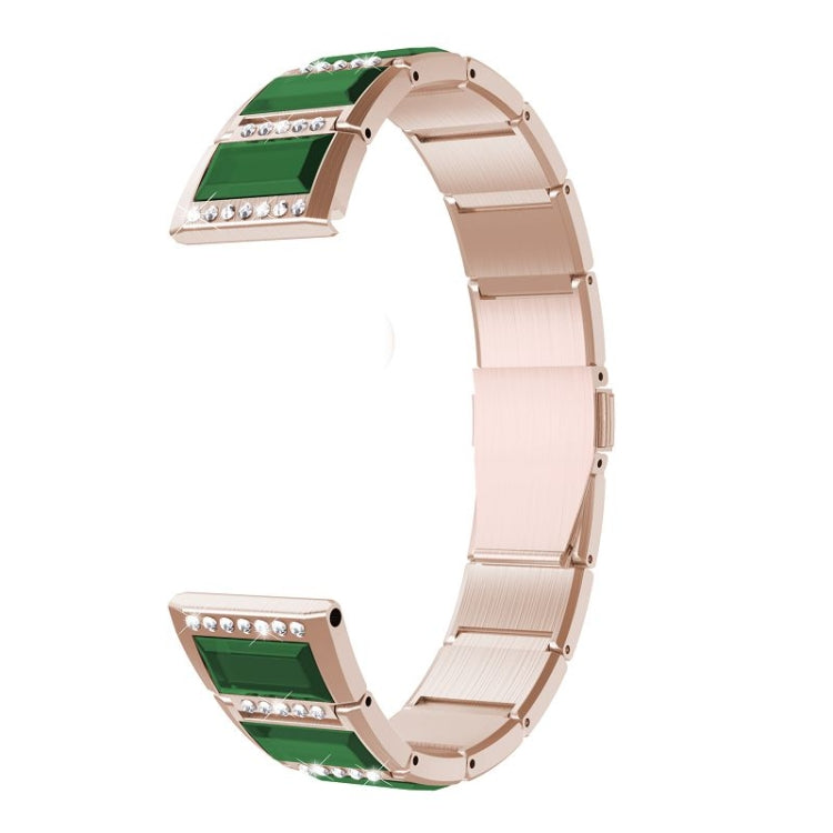 Stainless Steel Diamond Encrusted Replacement Watchbands, For Samsung Galaxy Watch 42mm, For Samsung Galaxy Watch 46mm, For Samsung Galaxy Watch 3 41mm, For Samsung Galaxy Watch 3 45mm                                                                    ...