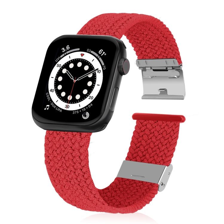 Braided + Stainless Steel Replacement Watchbands For Apple Watch Series 6 & SE & 5 & 4 40mm / 3 & 2 & 1 38mm, For Apple Watch Series 8&7 41mm / SE 2&6&SE&5&4 40mm / 3&2&1 38mm, For Apple Watch Series 7 41mm / 6 & SE & 5 & 4 40mm                        ...