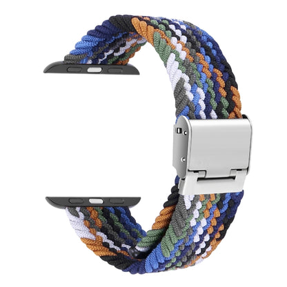 Braided + Stainless Steel Replacement Watchbands For Apple Watch Series 6 & SE & 5 & 4 40mm / 3 & 2 & 1 38mm, For Apple Watch Series 8&7 41mm / SE 2&6&SE&5&4 40mm / 3&2&1 38mm, For Apple Watch Series 7 41mm / 6 & SE & 5 & 4 40mm                        ...