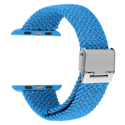 Braided + Stainless Steel Replacement Watchbands For Apple Watch Series 6 & SE & 5 & 4 40mm / 3 & 2 & 1 38mm, For Apple Watch Series 8&7 41mm / SE 2&6&SE&5&4 40mm / 3&2&1 38mm, For Apple Watch Series 7 41mm / 6 & SE & 5 & 4 40mm                        ...