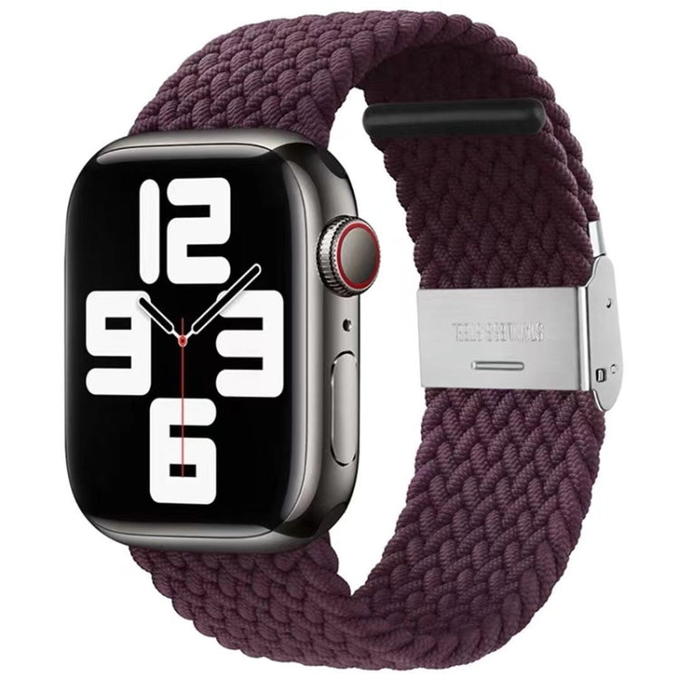 Braided + Stainless Steel Replacement Watchbands For Apple Watch Series 6 & SE & 5 & 4 40mm / 3 & 2 & 1 38mm, For Apple Watch Series 8&7 41mm / SE 2&6&SE&5&4 40mm / 3&2&1 38mm, For Apple Watch Series 7 41mm / 6 & SE & 5 & 4 40mm                        ...