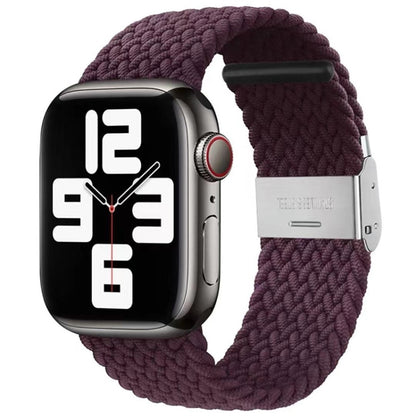 Braided + Stainless Steel Replacement Watchbands For Apple Watch Series 6 & SE & 5 & 4 40mm / 3 & 2 & 1 38mm, For Apple Watch Series 8&7 41mm / SE 2&6&SE&5&4 40mm / 3&2&1 38mm, For Apple Watch Series 7 41mm / 6 & SE & 5 & 4 40mm                        ...