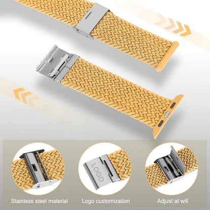 Braided + Stainless Steel Replacement Watchbands For Apple Watch Series 6 & SE & 5 & 4 40mm / 3 & 2 & 1 38mm, For Apple Watch Series 8&7 41mm / SE 2&6&SE&5&4 40mm / 3&2&1 38mm, For Apple Watch Series 7 41mm / 6 & SE & 5 & 4 40mm                        ...