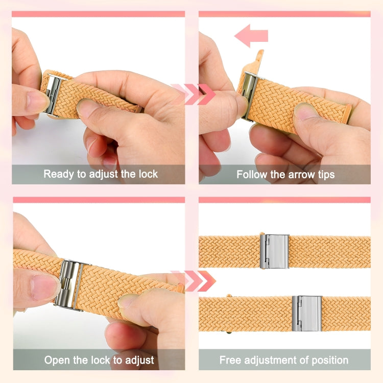 Braided + Stainless Steel Replacement Watchbands For Apple Watch Series 6 & SE & 5 & 4 40mm / 3 & 2 & 1 38mm, For Apple Watch Series 8&7 41mm / SE 2&6&SE&5&4 40mm / 3&2&1 38mm, For Apple Watch Series 7 41mm / 6 & SE & 5 & 4 40mm                        ...